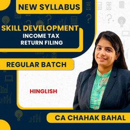 CA Chahak Bahal Income Tax Return Filing Skill Development Course : Pen Drive / Online Classes