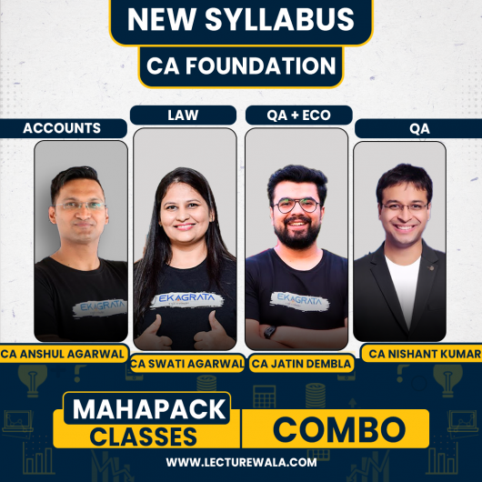 Ekagrata CA All Subject Mahapack Subscription Live Batch For CA Foundation 
