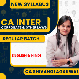 CA Shivangi Agrawal Corporate &amp; Other Laws Regular Batch For CA Inter