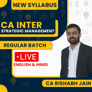 CA Rishabh Jain SM (Strategic Management) Live Classes For CA Inter: Online Classes