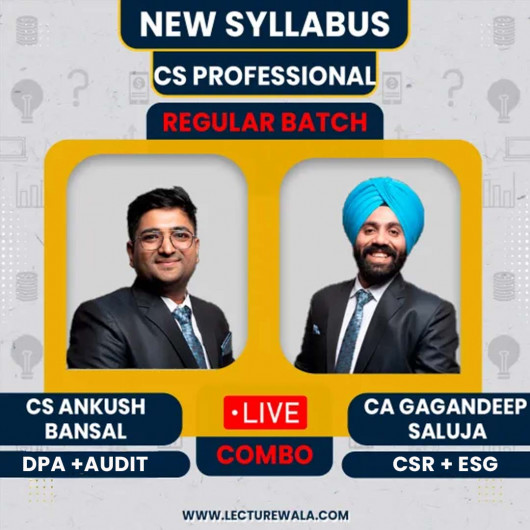 CS Professional Module - 1 Combo With CSR & Social Governance Regular Course New Syllabus By CS GD SALUJA ,CS ANKUSH BANSAL: