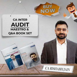 CA Rishabh Jain Auditing &amp; Ethics Maestro Book + QnA Book For CA Inter: Study Material