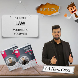 CA Harsh Gupta Corporate &amp; Other Laws Vol( I &amp; II ) For CA Inter: Study Material