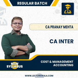 CA Inter Cost &amp; Management Accounting In English Regular Course By CA Pranay Mehta : ONLINE CLASSES.