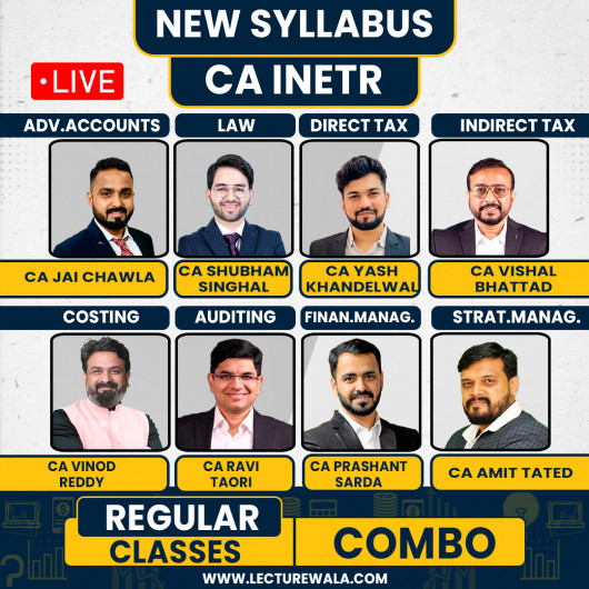 CA Inter Both Group Regular Live Combo Batch By V'smart Academy With CA Yash Khandelwal