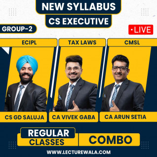 CS Executive Module 2 Combo Regular Course By CA VIVEK GABA,CS Gagan deep Saluja,CS ARUN SETIA : Face To Face Classes