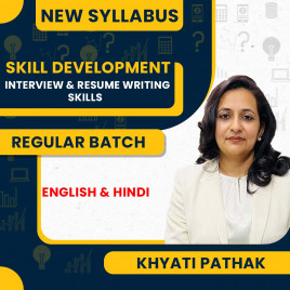Khyati Pathak Job Interview &amp; Resume Writing Skills : Skill Development Course