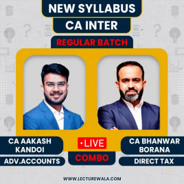 CA Inter Direct Taxation &amp; Advanced Accounting By Bhanwar Borana &amp; Aakash Kandoi