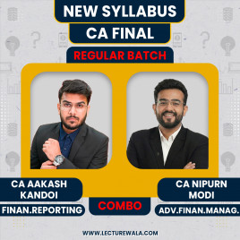 CA Akash Kandoi FR nad CA Nipurn Modi AFM Regular Online Combo Classes For CA Final