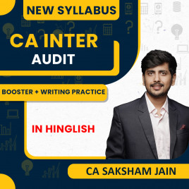 CA Saksham Jain Audit Combo- Booster + Writing Practice For CA Inter : Online Classes
