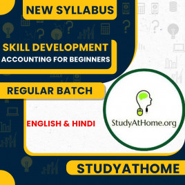  Accounting for Beginners Skill Development Course : Pen Drive / Online Classes