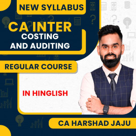 CA Harshad Jaju Cost &amp; Management Accounting + Auditing and Ethics Regular Online Combo Classes For CA Inter