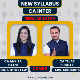CA Ankita Patni Law &amp; CA Tejas Suchak Adv. Accounting Combo Regular Online Classes For CA Inter: Pen drive / Google drive.
