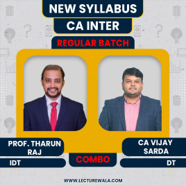 CA Inter New Syllabus Direct &amp; Indirect Tax Laws Regular Course By CA Vijay Sarda &amp; Prof.Tharun Raj : Pen Drive / Online Classes