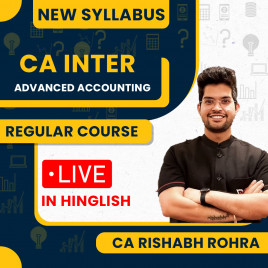 CA Rishabh Rohra Advanced Accounting Live Batch For CA Inter