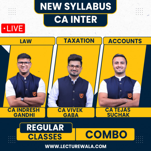 CA Inter New Syllabus Group - 1 Live With Backcup Regular Btach By Ultimate ca : Online Classes