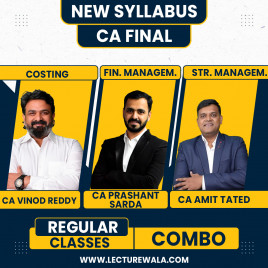 CA Vinod Reddy Costing,CA Prashant Sarda FM &amp; CA Amit Tated SM live Regular Combo Classes For CA Inter Online Classes